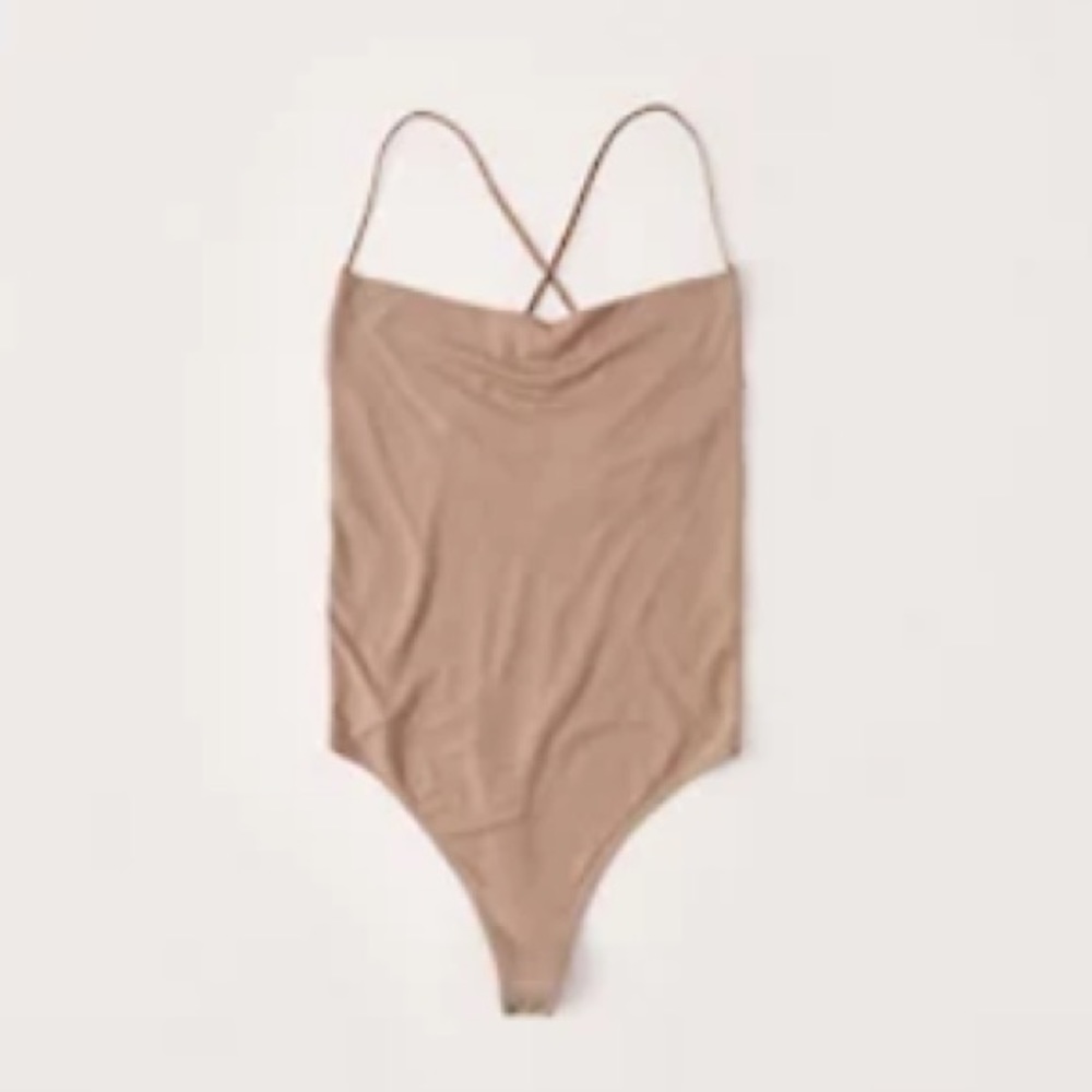 Abercrombie and Fitch Drapey Cowl Neck Bodysuit NWT size small
